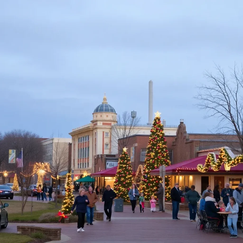 Warm Christmas in Norman, Oklahoma with community celebrations