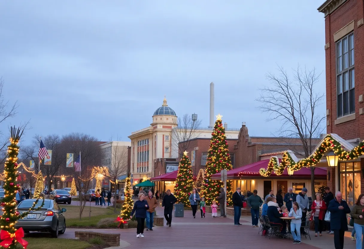 Warm Christmas in Norman, Oklahoma with community celebrations