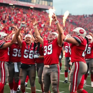 Watauga Pioneers players celebrating after winning the championship