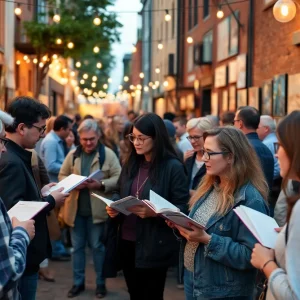 Local writers discussing their works at the Writers Salon in Paseo Arts District, Oklahoma City