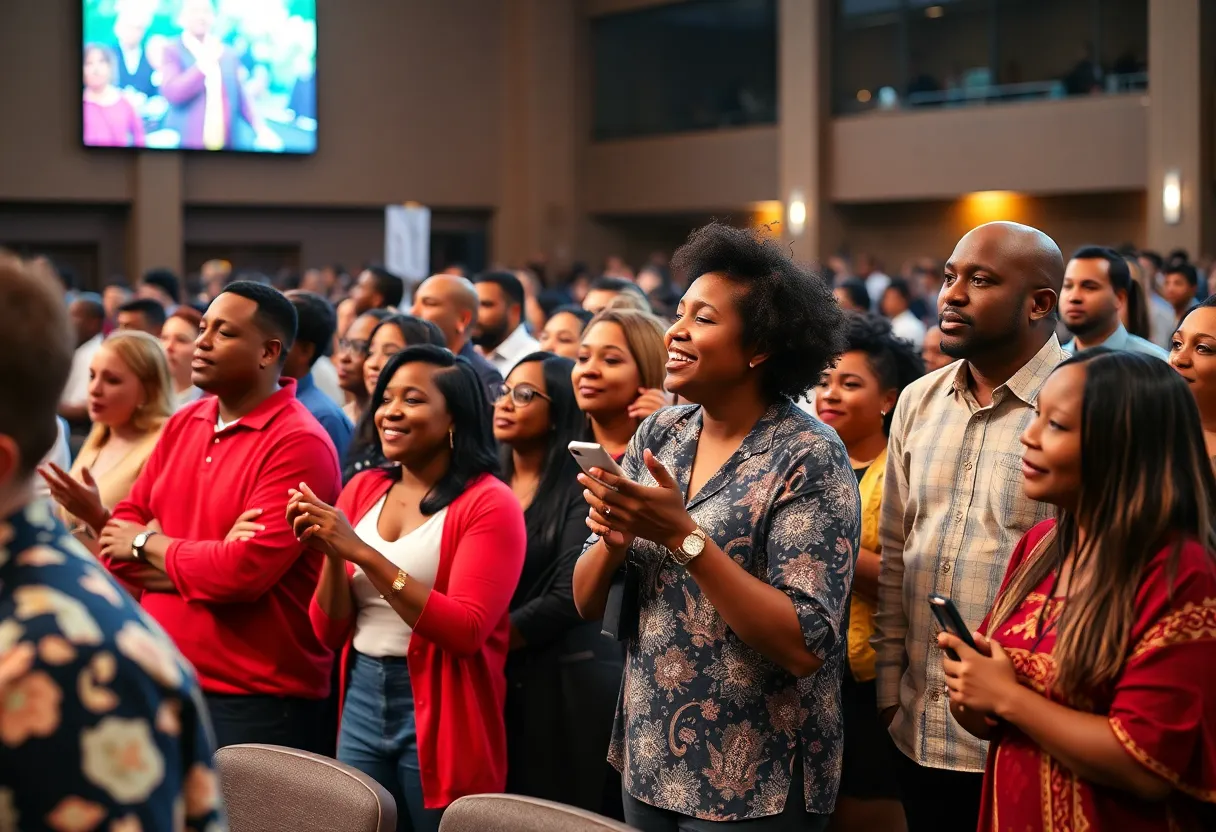 A gathering of Christian leaders at the Advance Conference in Oklahoma.