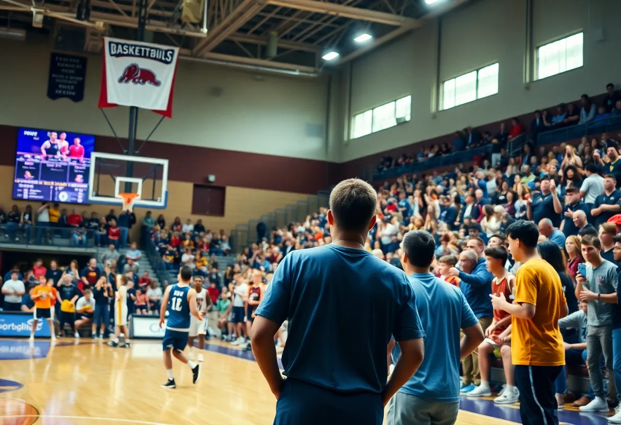 Dickson Comets and Bethany Bronchos in basketball championship match