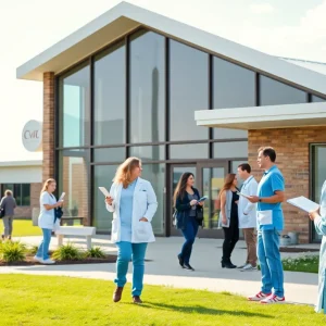 Students at the Cherokee Nation nursing school campus