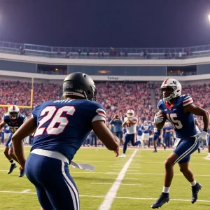 Teamwork and strategy in college football game