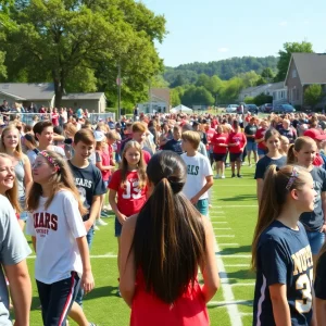 Students engaged in high school sports in Stillwater, Oklahoma.