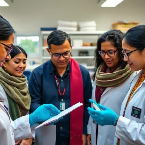 Indigenous-led research team collaborating on genomic studies