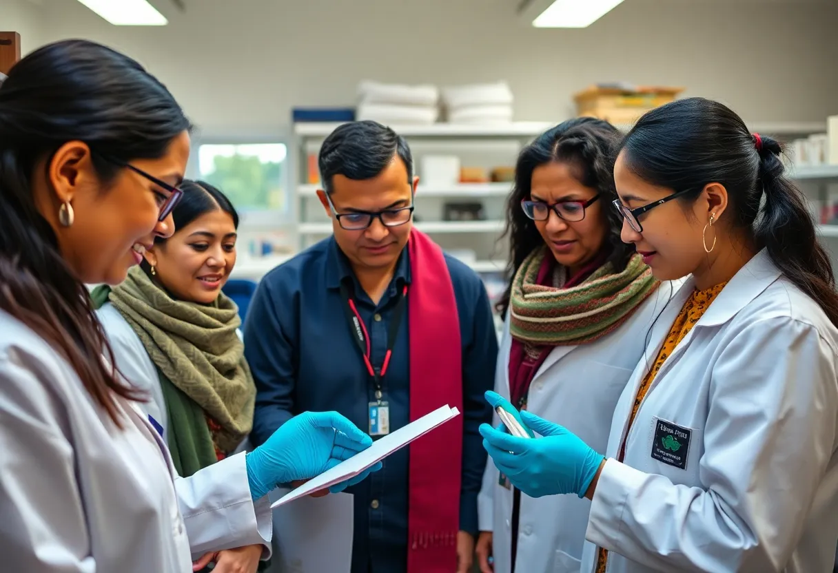 Indigenous-led research team collaborating on genomic studies