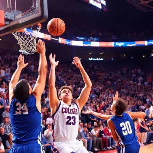 Iowa State Cyclones basketball team celebrating a victory
