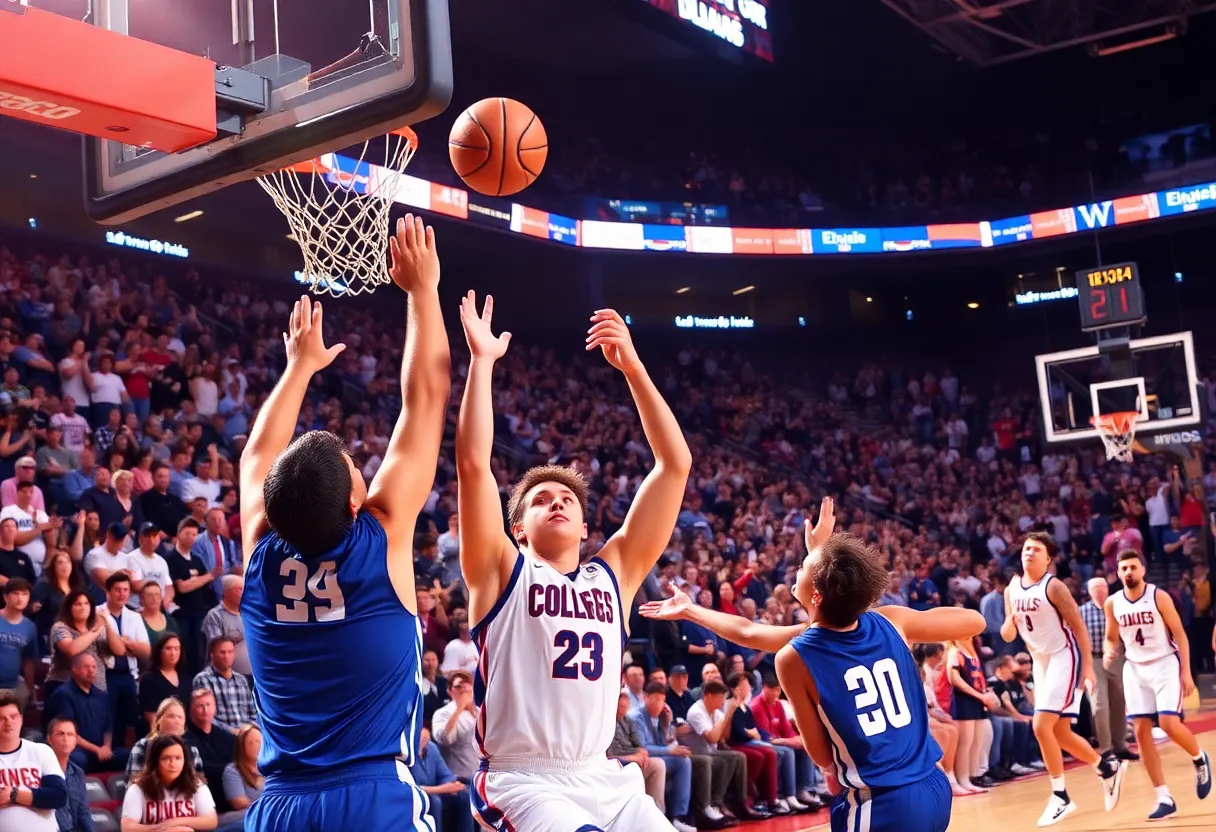 Iowa State Cyclones basketball team celebrating a victory