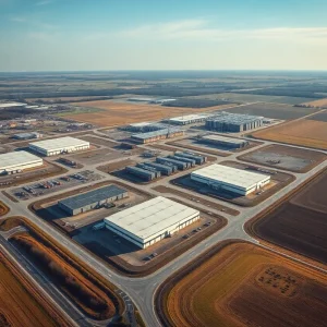 Aerial view of Iron Horse Industrial Park illustrating its facilities
