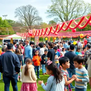 Families enjoying a festival in Lawton, Oklahoma