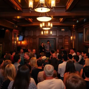 People enjoying live music at The Vault, Oklahoma City