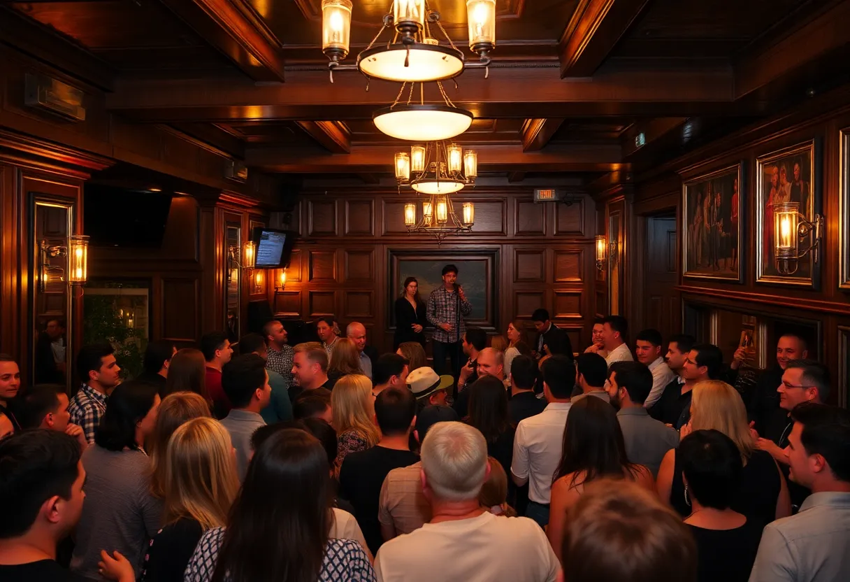 People enjoying live music at The Vault, Oklahoma City