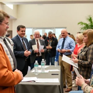 Community members engaging with local legislators at the NORA Legislative Reception