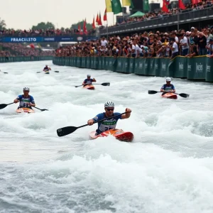 Canoe slalom athletes competing at RIVERSPORT OKC