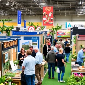 Attendees exploring remodeling ideas at the OKC Home + Garden Show
