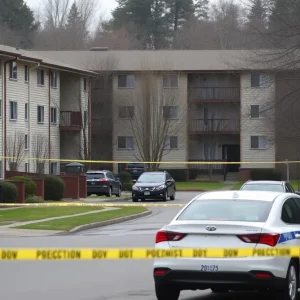 Police investigation at an apartment complex in Oklahoma City
