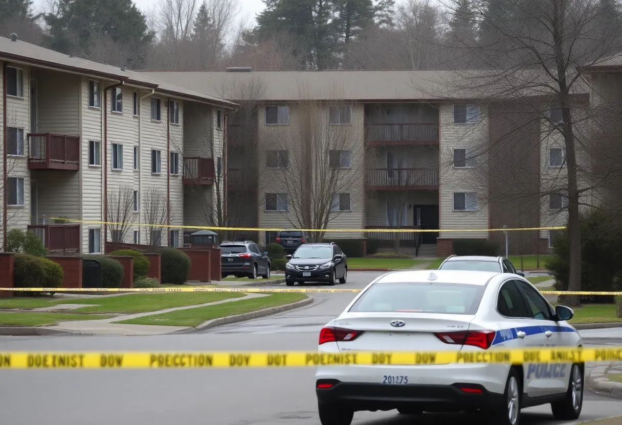 Police investigation at an apartment complex in Oklahoma City