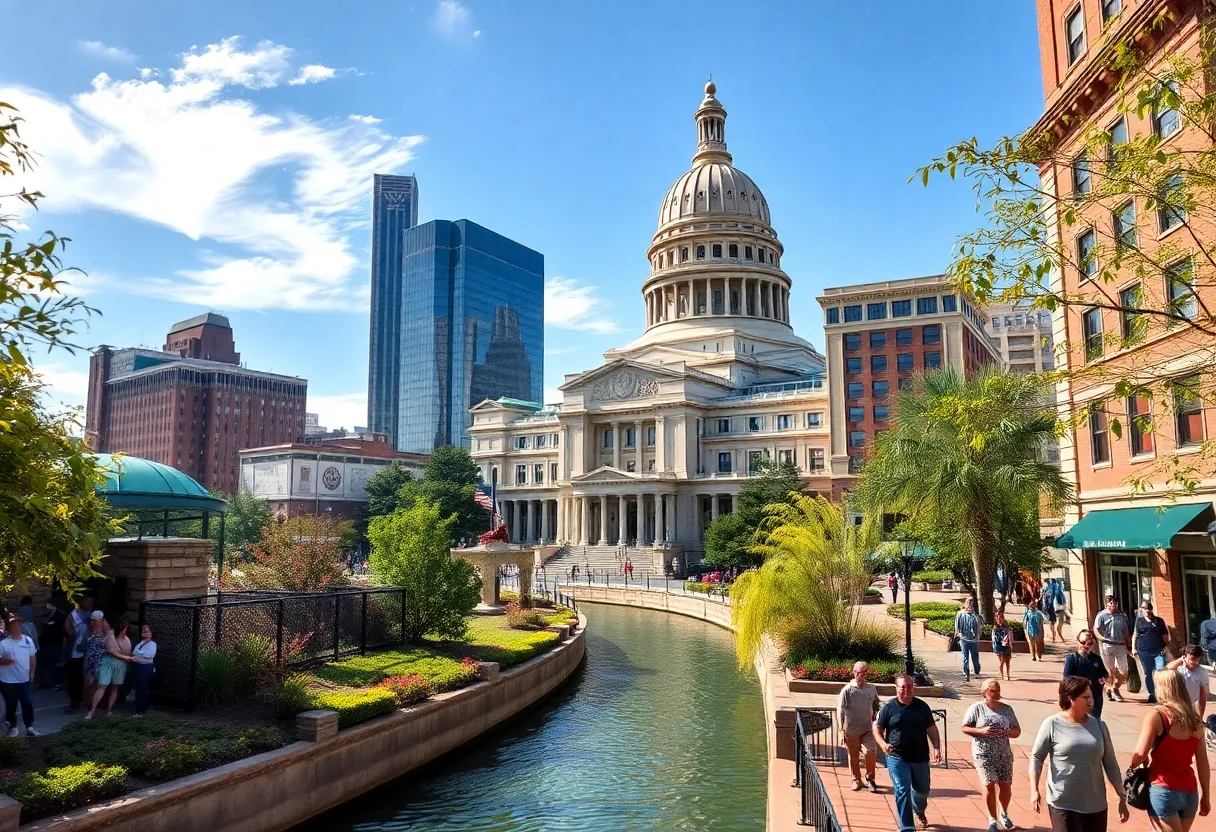 Oklahoma City skyline featuring attractions and outdoor activities