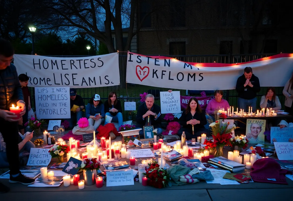 Memorial for homeless individuals in Oklahoma City