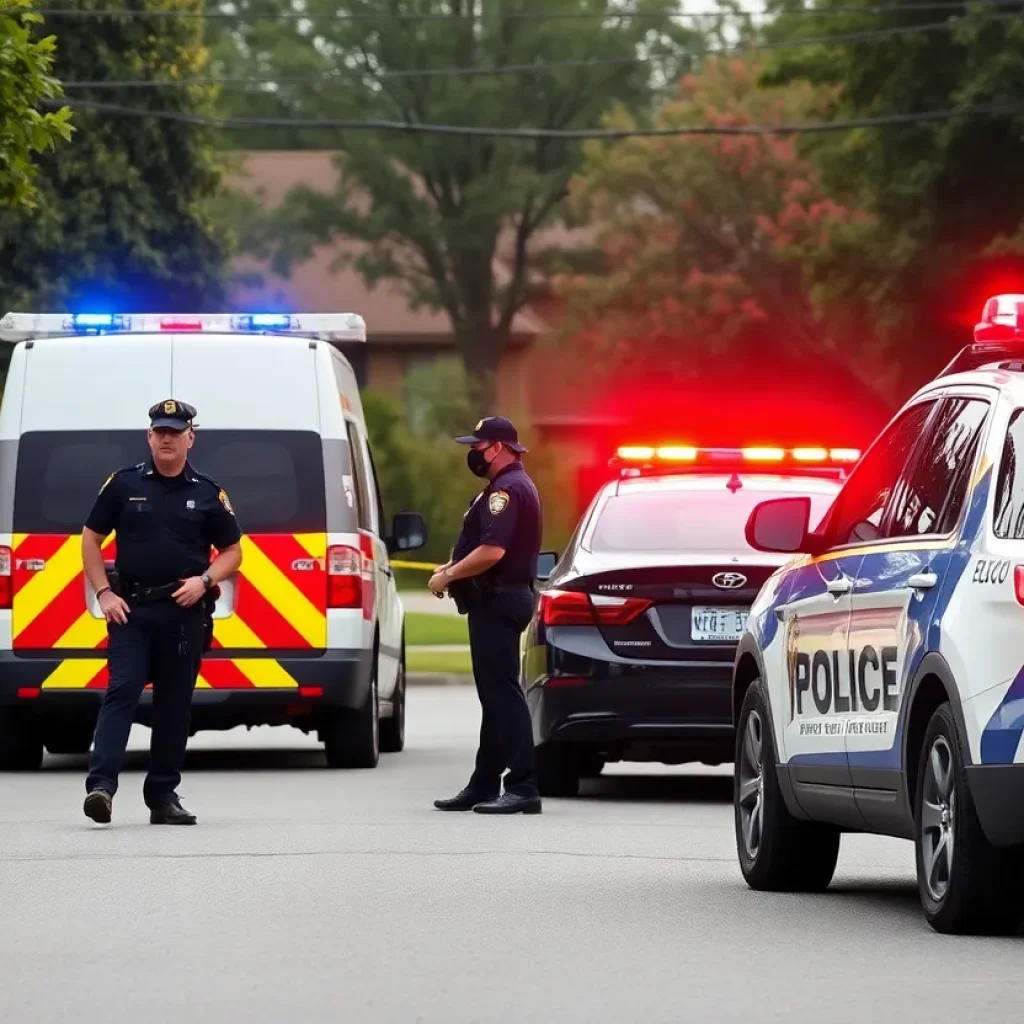 Law enforcement agents conducting an operation in Oklahoma City