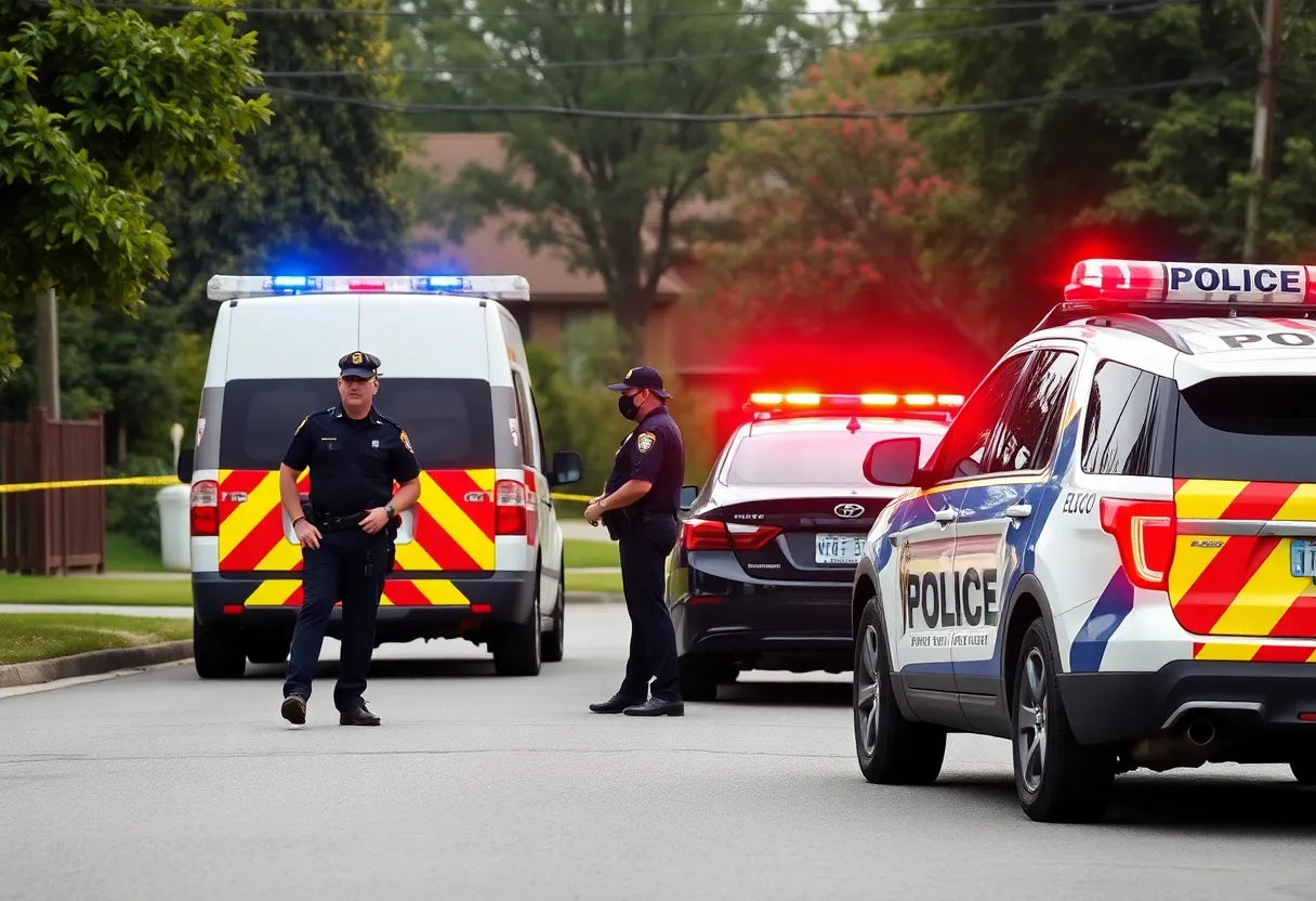 Law enforcement agents conducting an operation in Oklahoma City