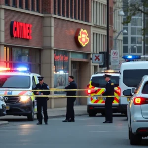 Police investigating a shooting scene in Oklahoma City