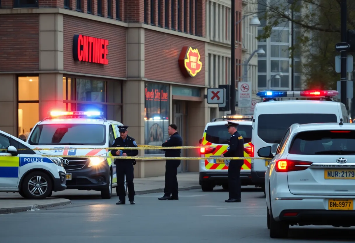 Police investigating a shooting scene in Oklahoma City