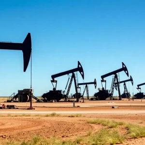 Oil rigs in Oklahoma showcasing production resilience