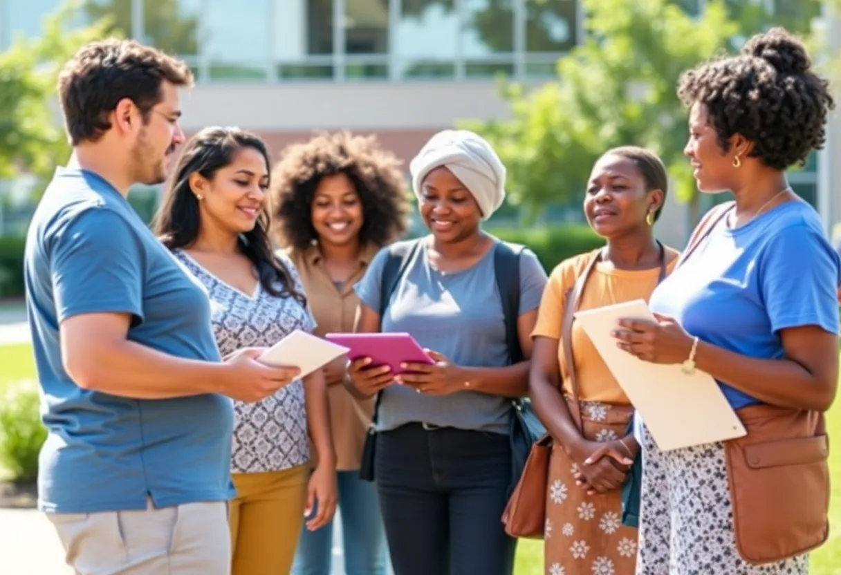 Group of parents advocating for children and community leadership