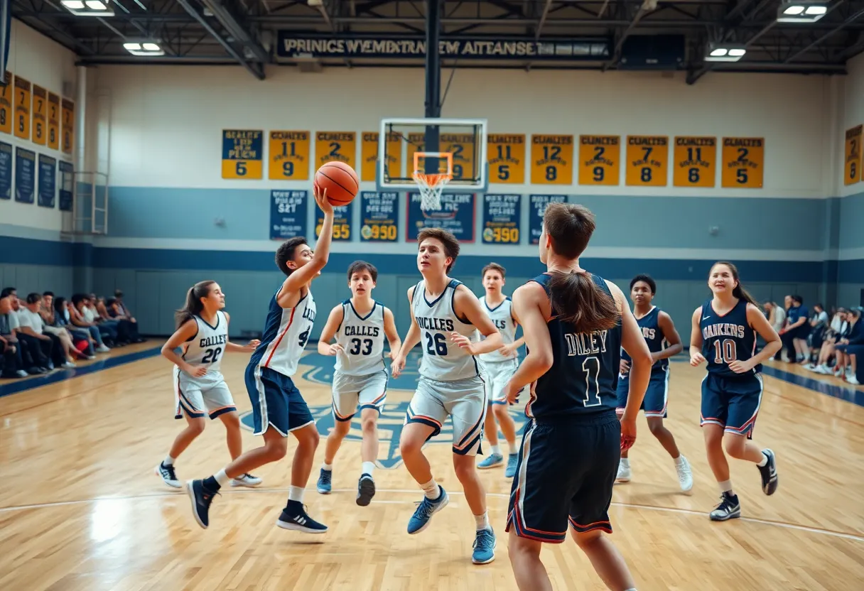 Oklahoma Sooners basketball team competing against Mississippi State Bulldogs