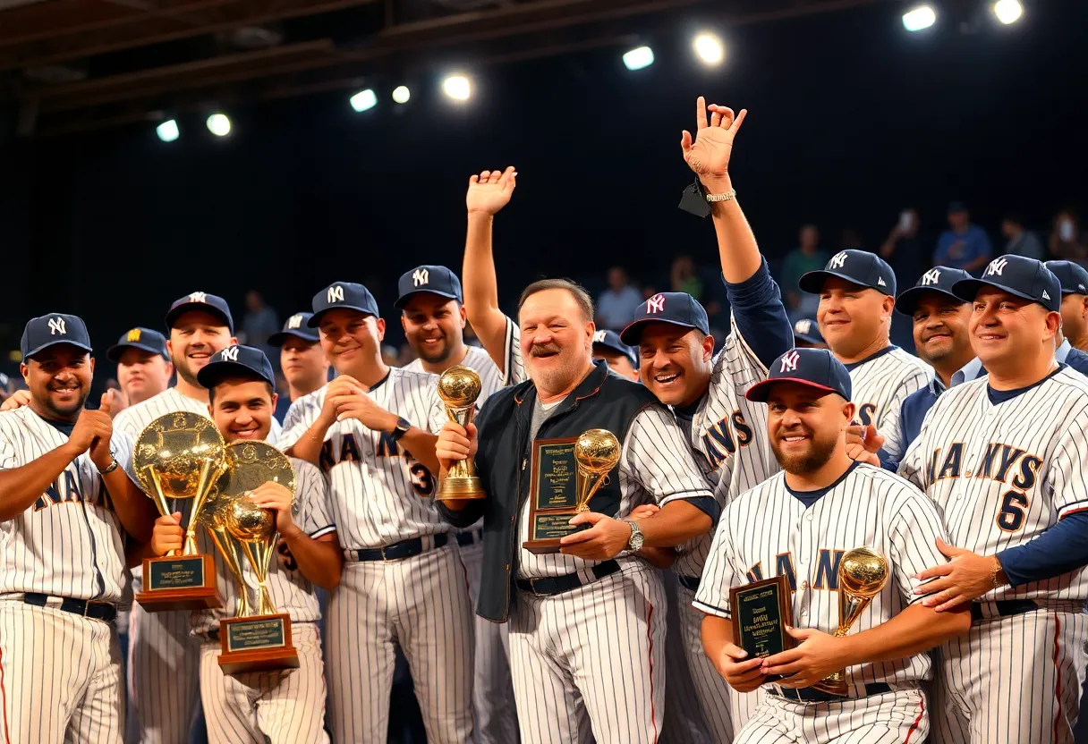 Celebration at the Oklahoma State University Baseball Hall of Fame induction ceremony