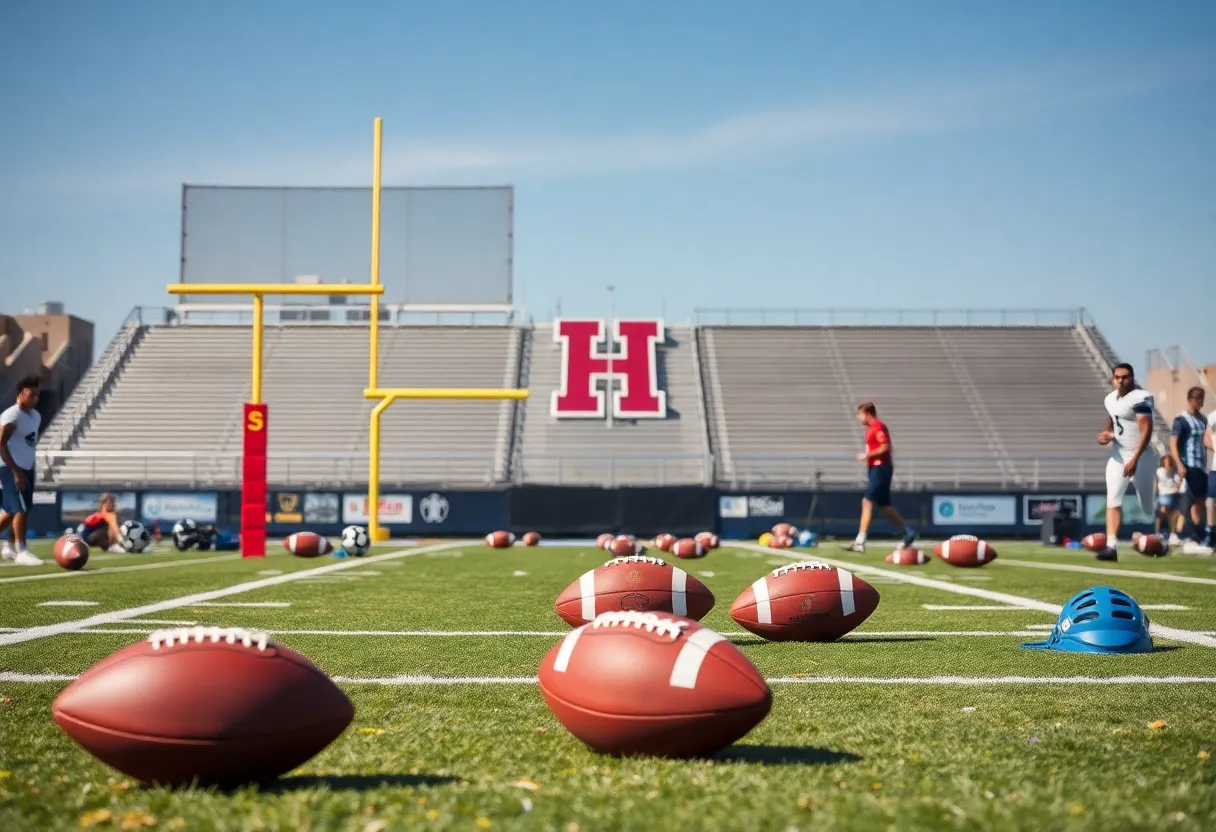 Training field for Oklahoma State University football team