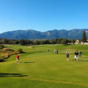 Oklahoma State women's golf team competing at the Collegiate Invitational