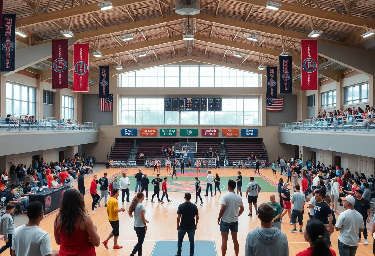 University of Oklahoma athletics facility bustling with activity