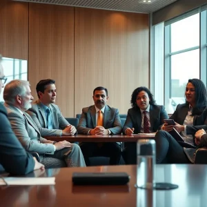 University officials discussing the future of athletics