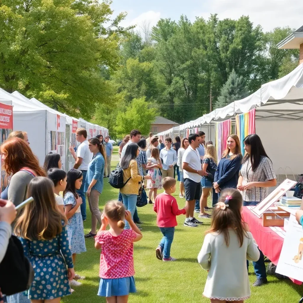 Families exploring educational options at School Choice Showcase in Oklahoma City.