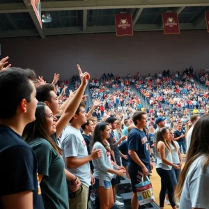 Community engagement at University of Oklahoma athletics event