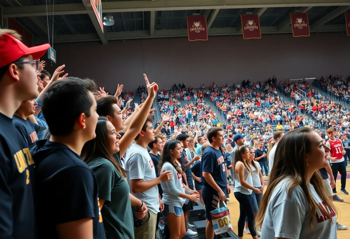 Community engagement at University of Oklahoma athletics event