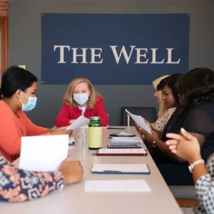 Residents participating in the Warrant Clearing Event in Norman, Oklahoma.