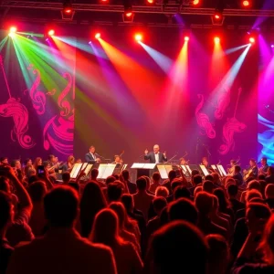 An orchestra performing at the Black History Month concert in Tulsa.