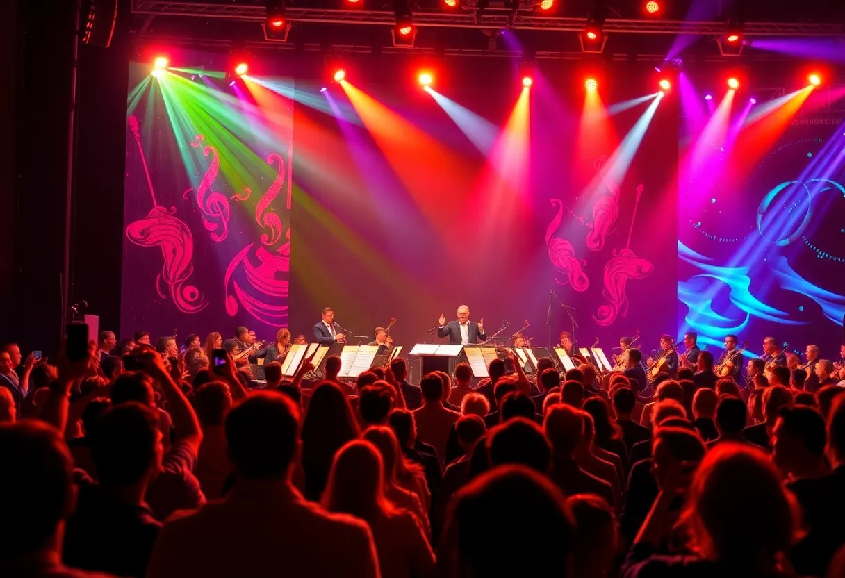 An orchestra performing at the Black History Month concert in Tulsa.