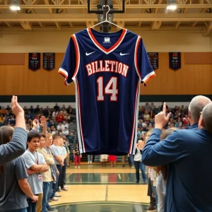 Ceremony honoring retired jersey at Perry High School