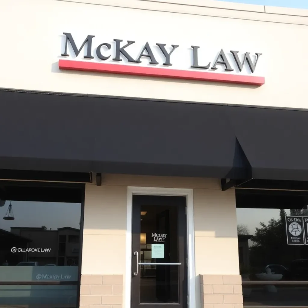 Exterior view of McKay Law office in Oklahoma