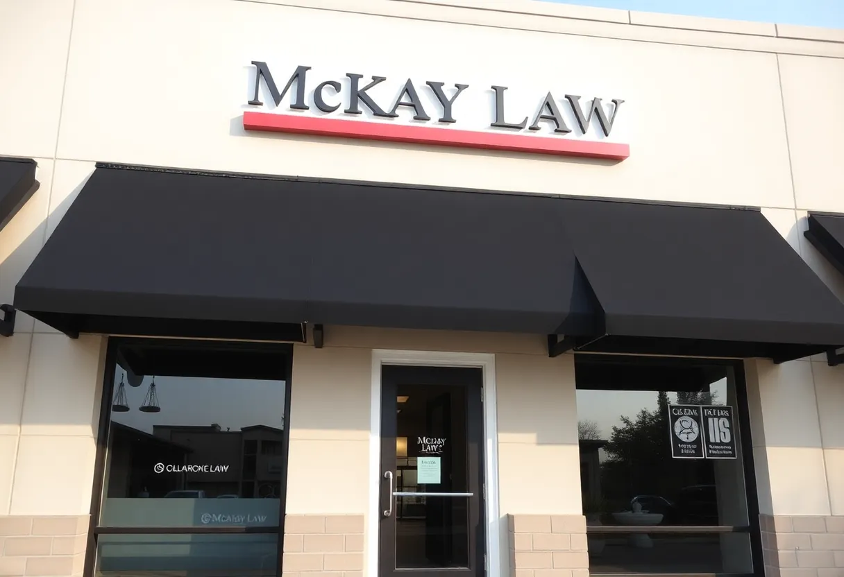 Exterior view of McKay Law office in Oklahoma