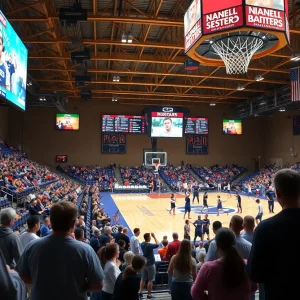 Concept art of a new arena in Norman, Oklahoma for sports events