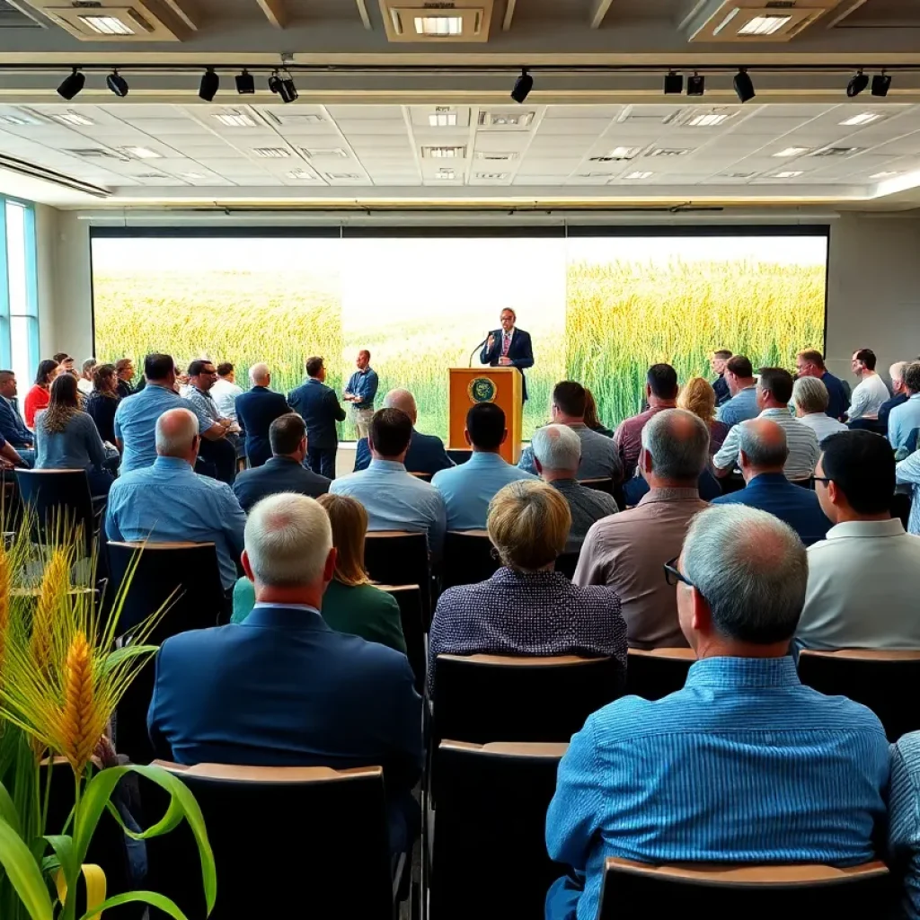 Attendees engaging at the Oklahoma agriculture conference