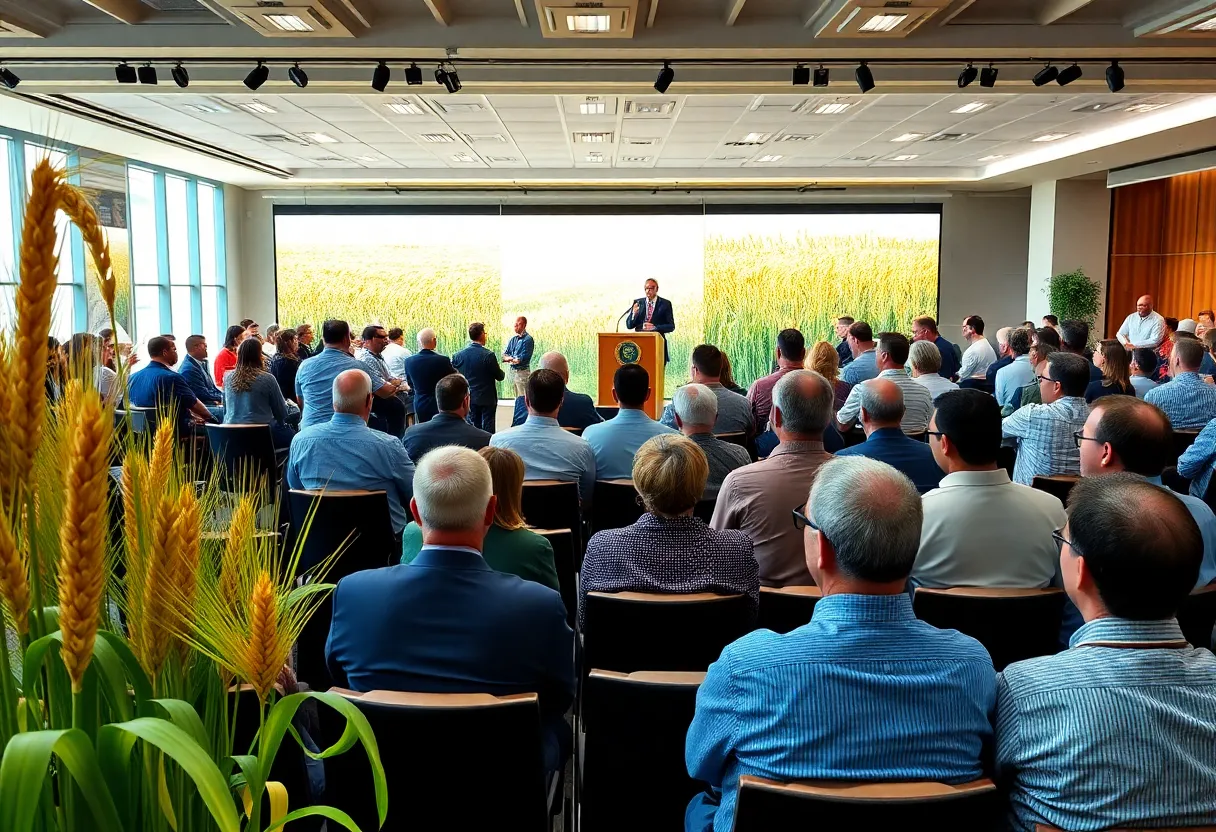 Attendees engaging at the Oklahoma agriculture conference