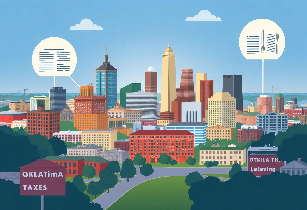 Oklahoma City view symbolizing the legislative debate on property taxes