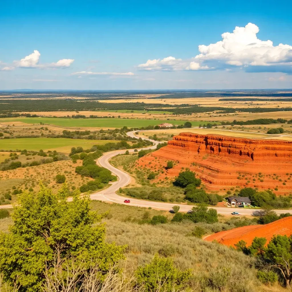 A beautiful landscape of Oklahoma suitable for film productions.